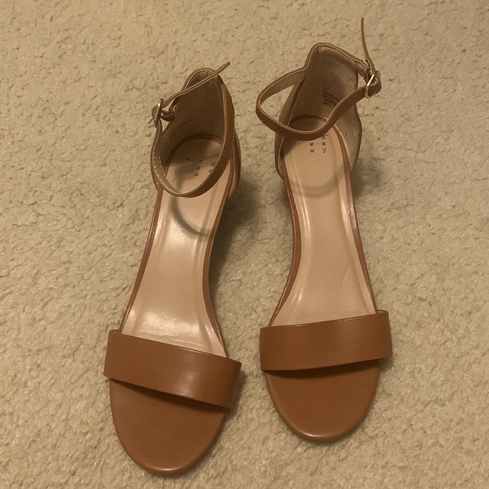 a new day Brown Women’s Wedge Sandals size 8.5